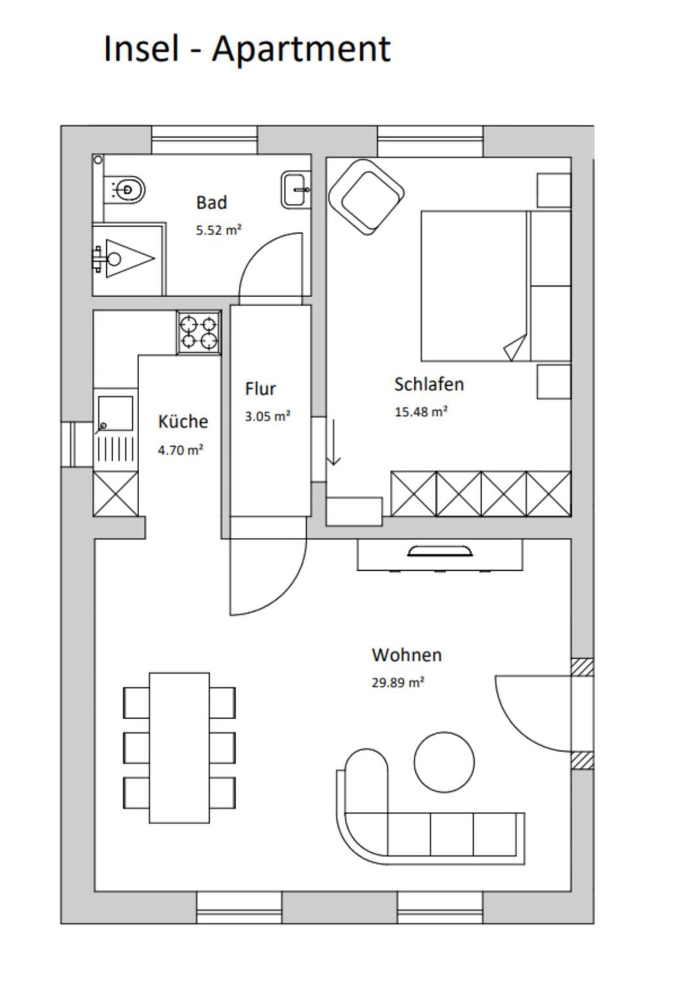 Insel-Apartment Im Herrenhaus Rheinblick 克桑滕 外观 照片